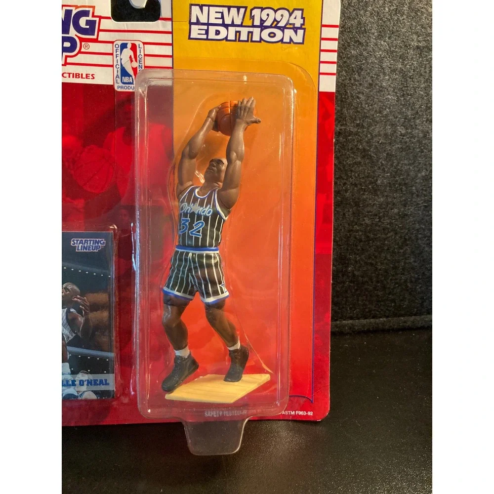 1994 Starting Lineup Shaquille O'Neal Orlando Magic Figure NBA Hoops Card Kenner